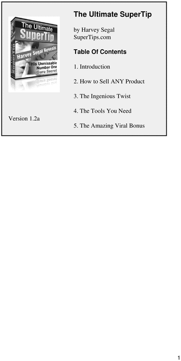 Product picture The Ultimate Super Tip